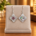 Graffiti paint layer earrings