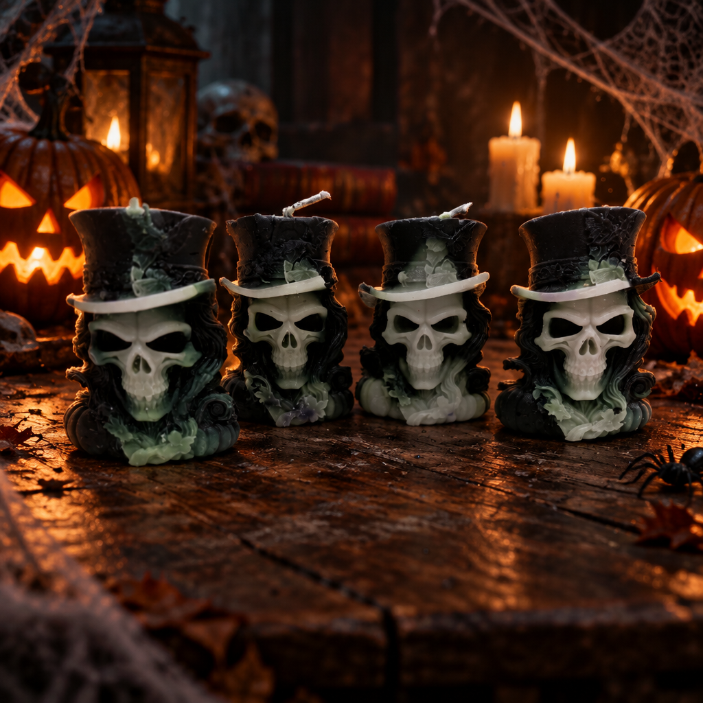 Mad Hatter blk candle