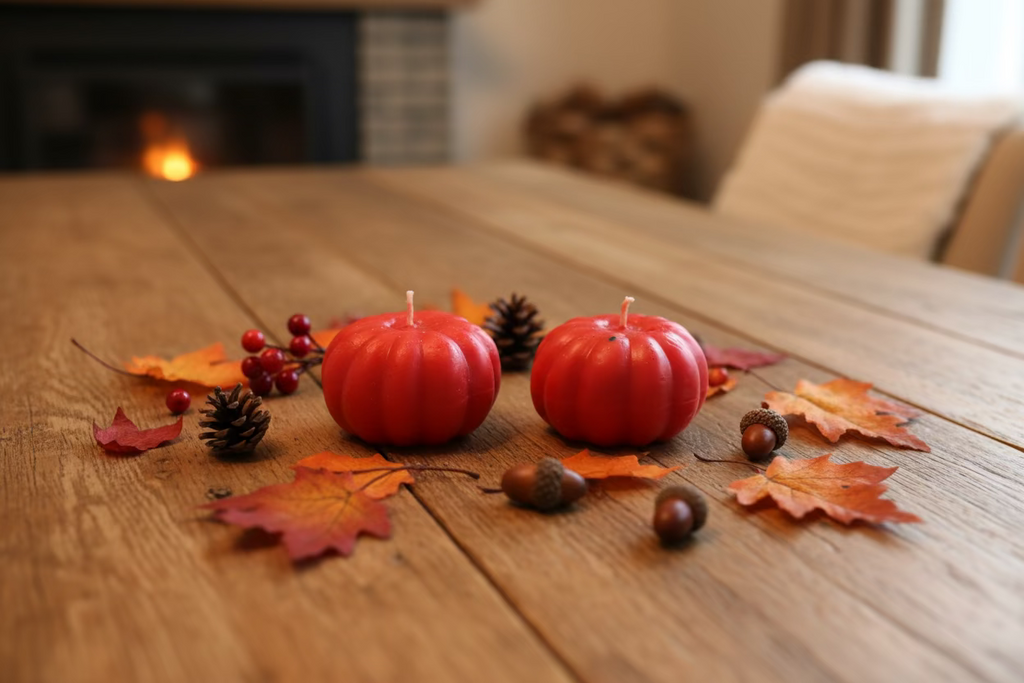 Pumpkin candles