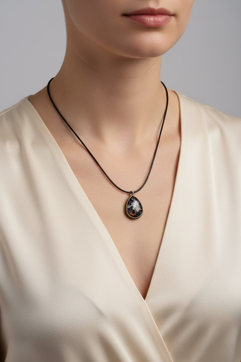 Fordite Graffiti Necklace — Wearable Street Art from Albuquerque