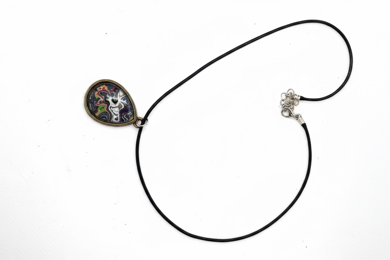 Fordite Graffiti Necklace — Wearable Street Art from Albuquerque