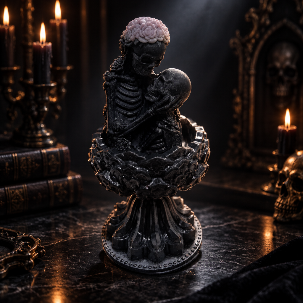 Halloween Skeleton Candle