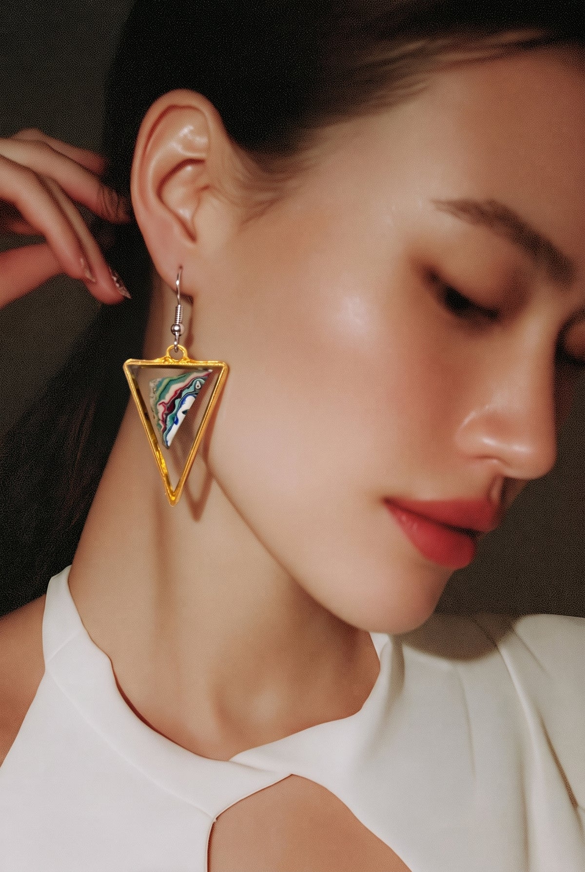 Layered Graffite earrings