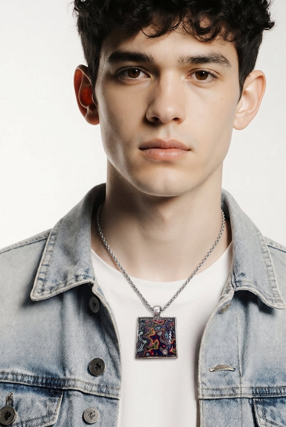 Graffiti layerd Necklace