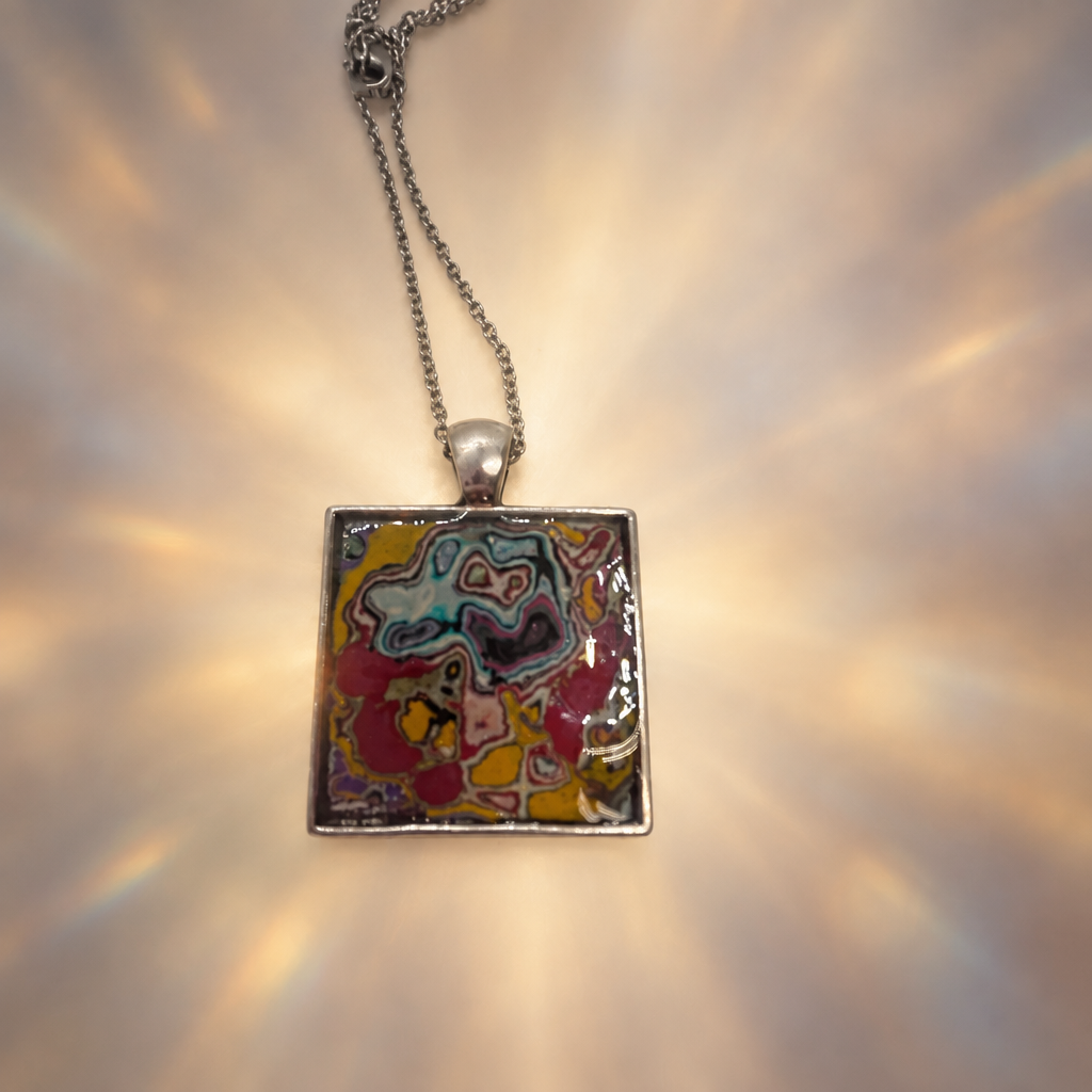 Graffiti layerd Necklace