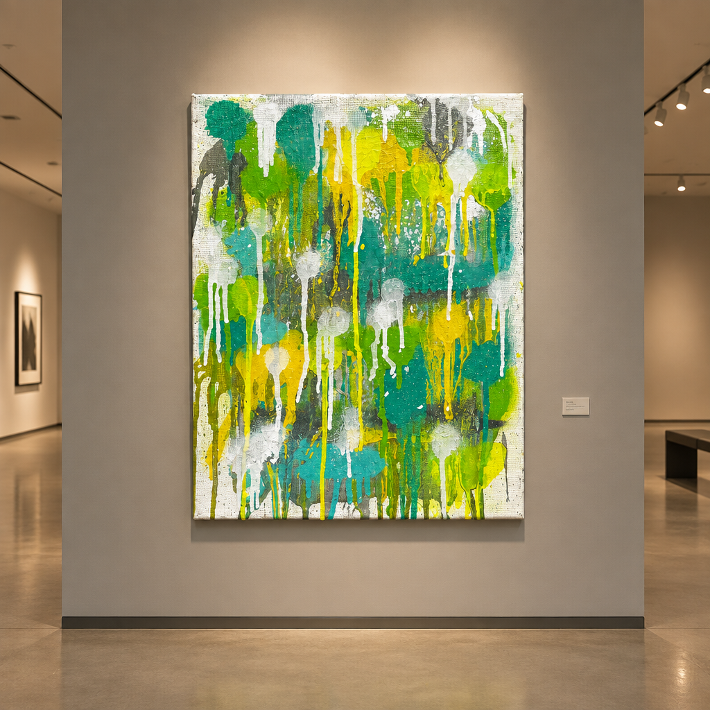 "Skattered lights" painting by Pezwrit
